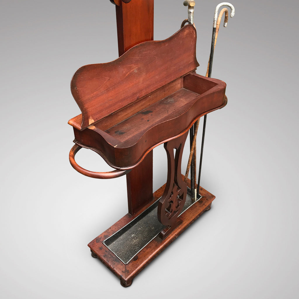 19th Century Mahogany Hall Stand - Detail View - 2