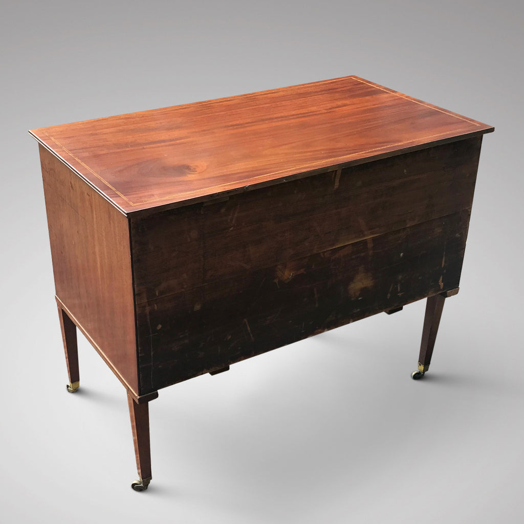 Regency Mahogany Kneehole Dressing Table - Back View - 4