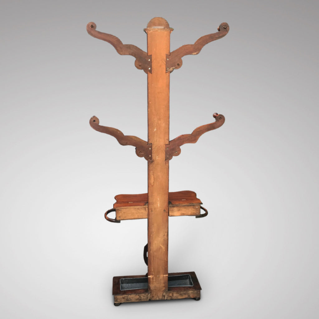 19th Century Mahogany Hall Stand - Back View - 3