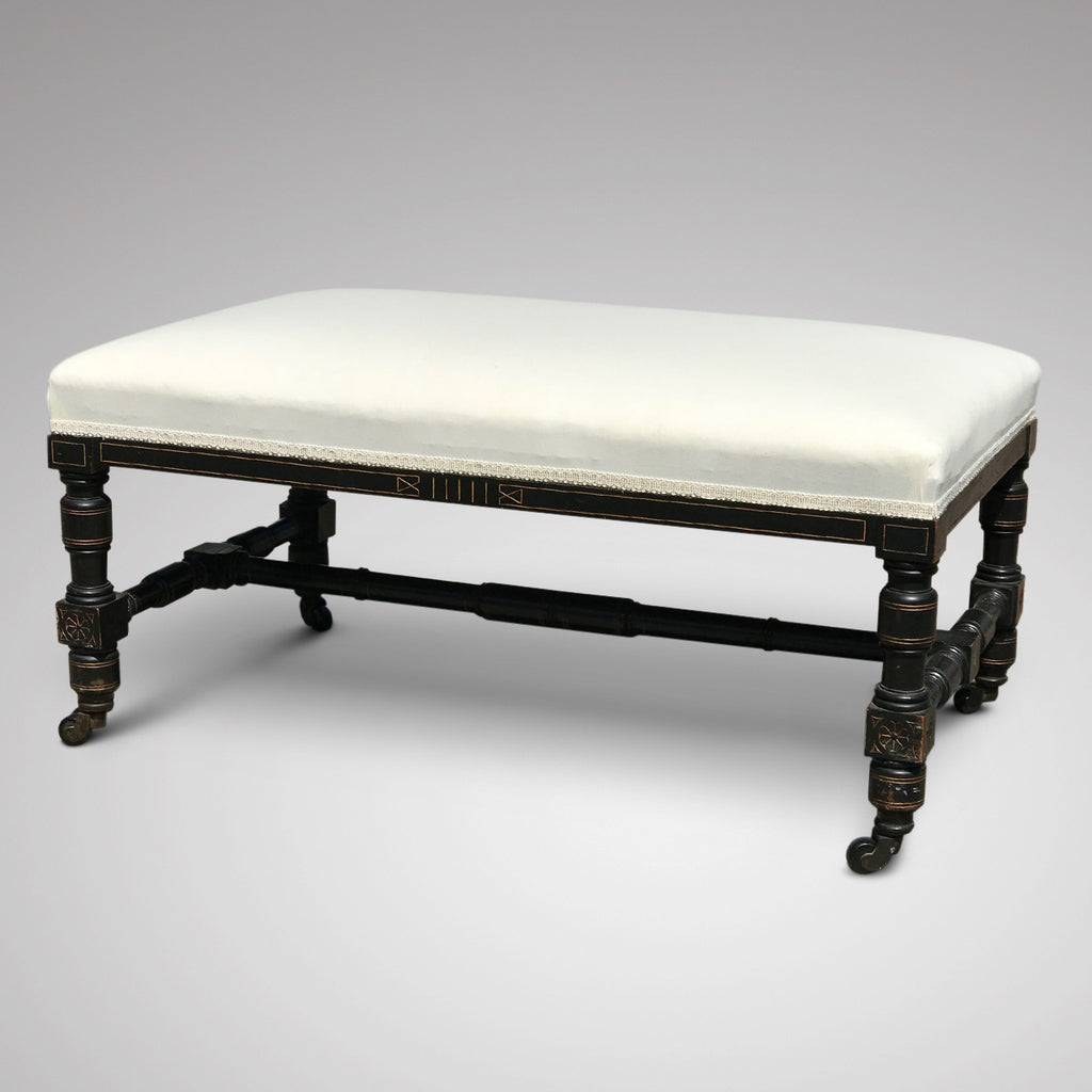 Large 19th Century Aesthetic Movement Stool - Main View - 1