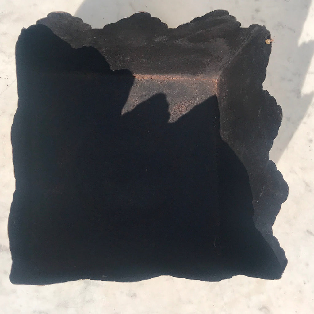 Painted Toleware Planter with Castellated Top - Detail View - 3