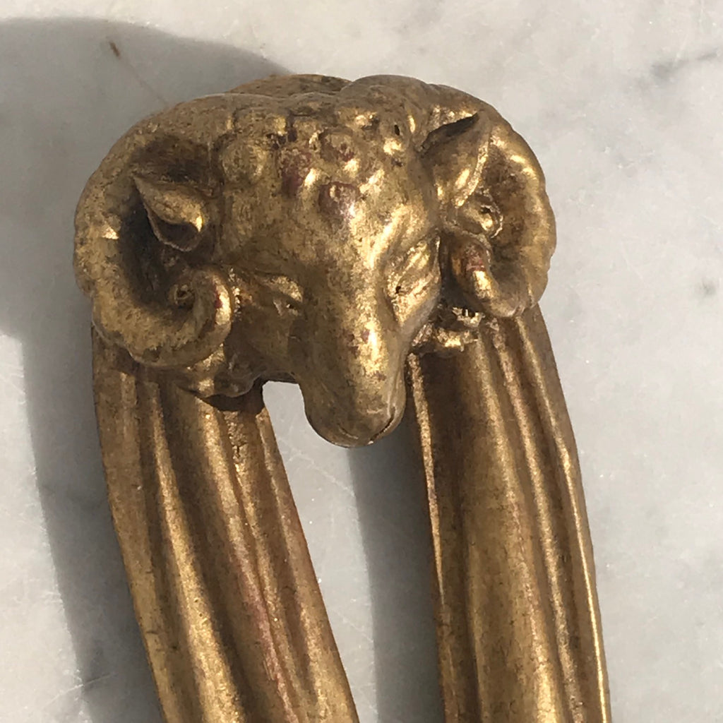 Pair of Early 20th Century Giltwood Wall Sconces - Detail View - 5