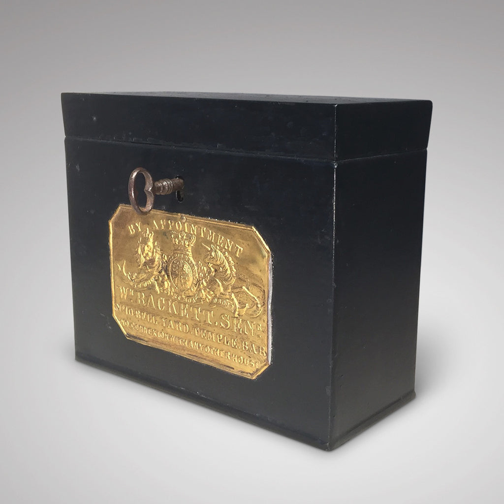 Victorian Tin Box with Hinged Lid - Hobson May Collection - 2