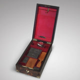Victorian  Mulberry Wood Campaign Toilette Box - Hobson May Collection - 4