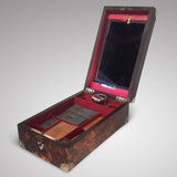 Victorian  Mulberry Wood Campaign Toilette Box - Hobson May Collection - 3
