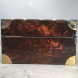 Victorian  Mulberry Wood Campaign Toilette Box - Hobson May Collection - 5