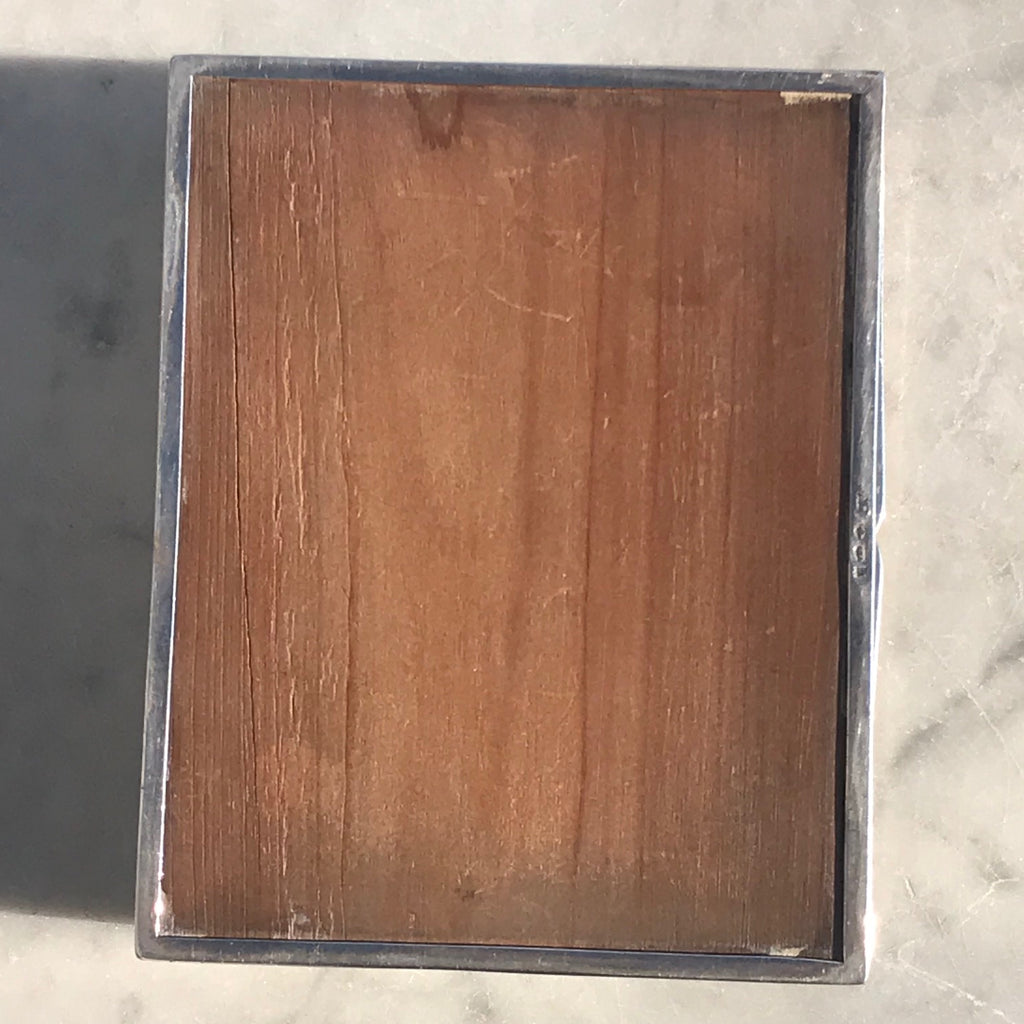 Silver Jewel Box with Yellow Guilloche Enamel Top - Detail View - 9