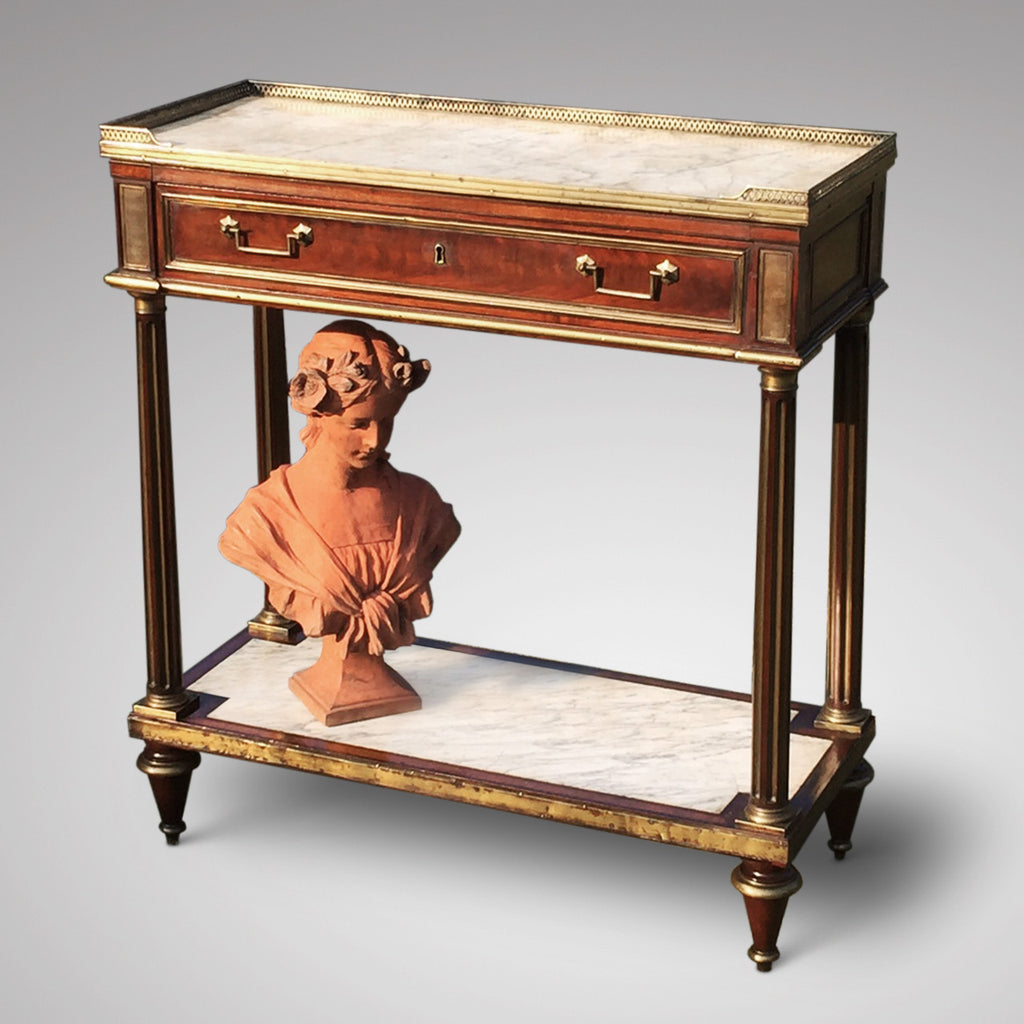 French Empire Mahogany Console/Hall Table - Front view - 2