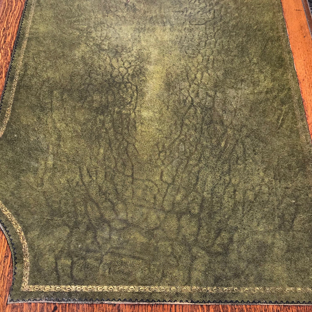 19th Century Oak Serpentine Front Twin Pedestal Desk