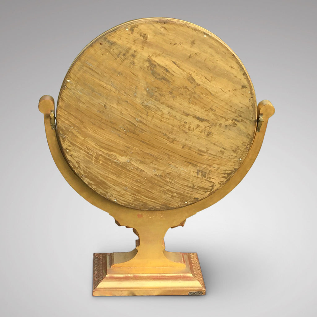 19th Century French Gilt Dressing Mirror - Back view of mirror