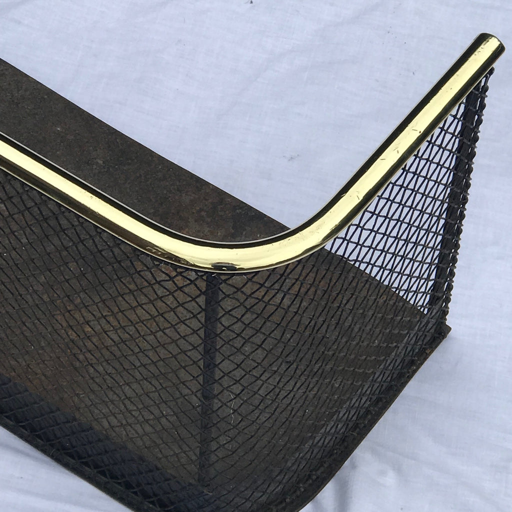 Victorian Fire Guard with Brass Top Rail - Detail View - 2