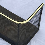 Victorian Fire Guard with Brass Top Rail - Detail View - 2