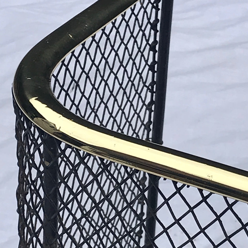 Victorian Fire Guard with Brass Top Rail - Detail View - 3