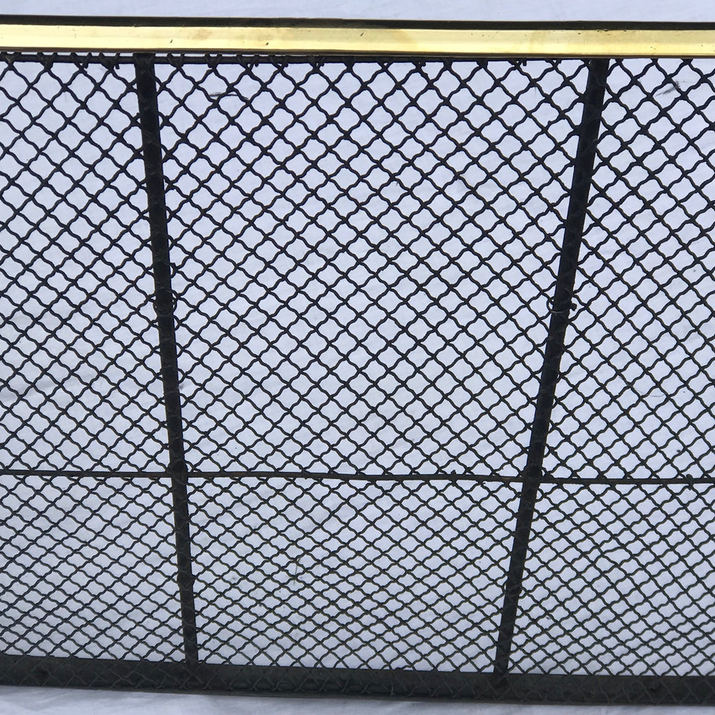Victorian Nursery Fire Guard with Brass Top Rail - Detail View - 3