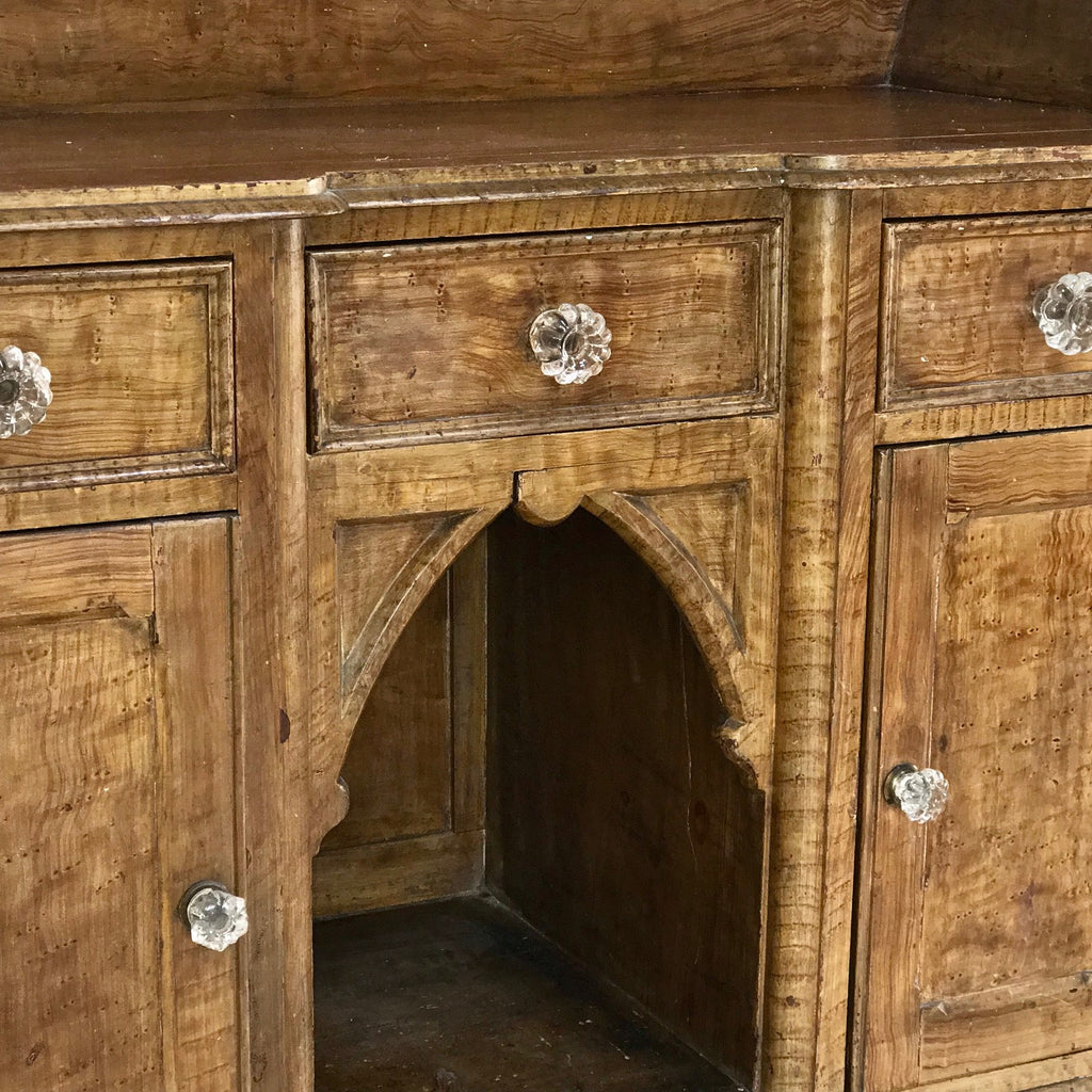 Small Original Scumble Painted Victorian Dresser - Detail View - 5