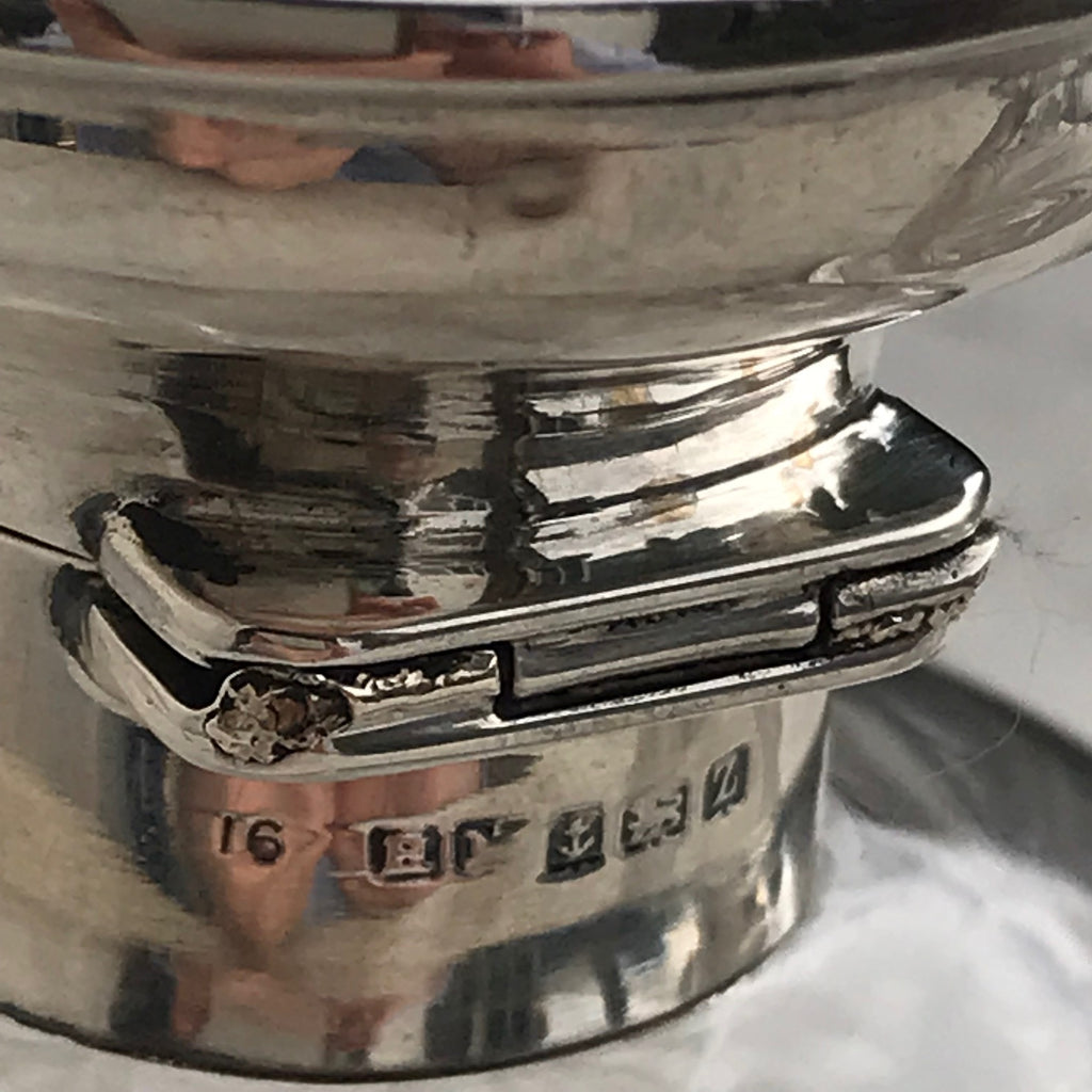 Pair of Silver & Blue Enamel Scent Bottles - Detail View - 4