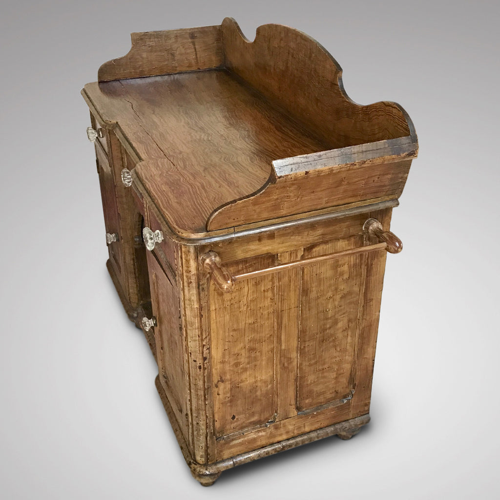 Small Original Scumble Painted Victorian Dresser - Top View - 4