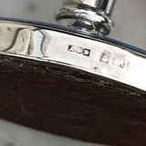 Pair of Art Deco Silver & Blue Enamel Candlesticks - Detail View -4