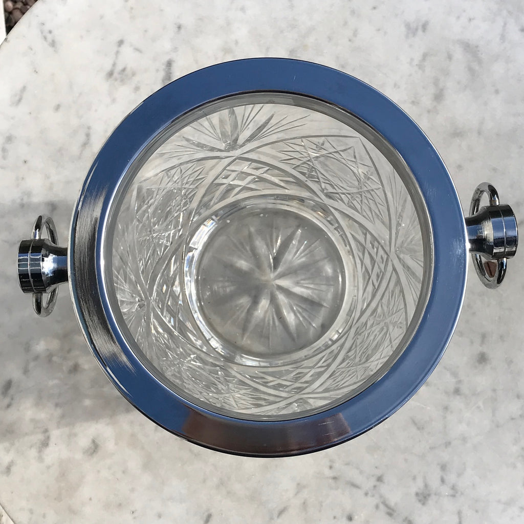 Mid Century French Cut Glass Champagne Cooler - Detail View - 4