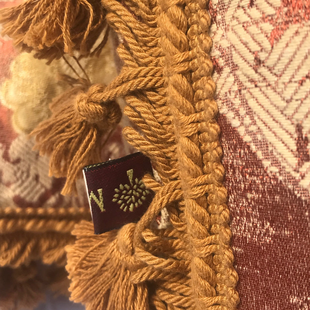 Pair of Large Silk Mulberry Cushions - Detail View - 4