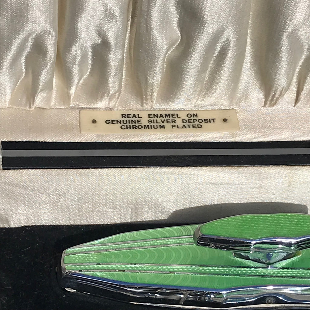 Art Deco Guilloche Enamel Manicure Set - Detail View - 3