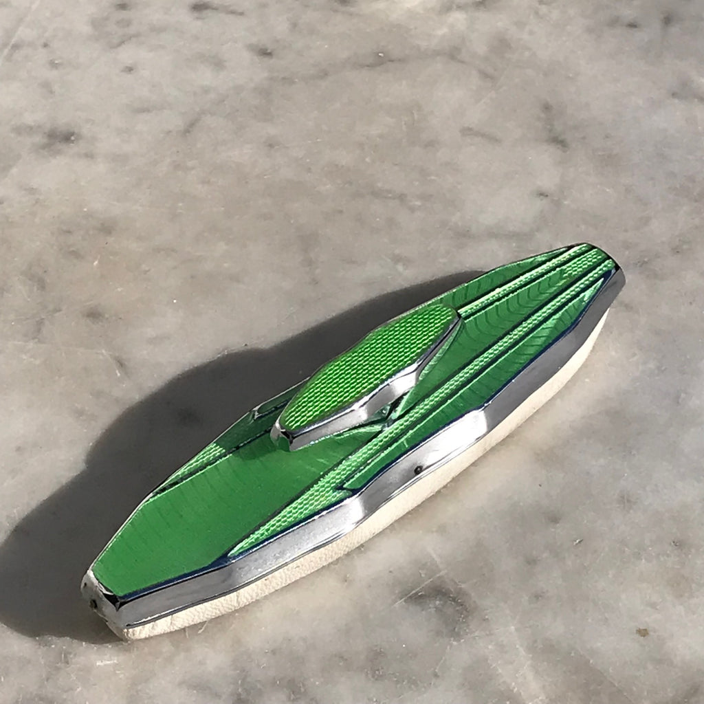 Art Deco Guilloche Enamel Manicure Set - Detail View - 4