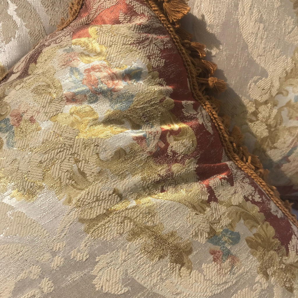 Pair of Large Silk Mulberry Cushions - Detail View - 6