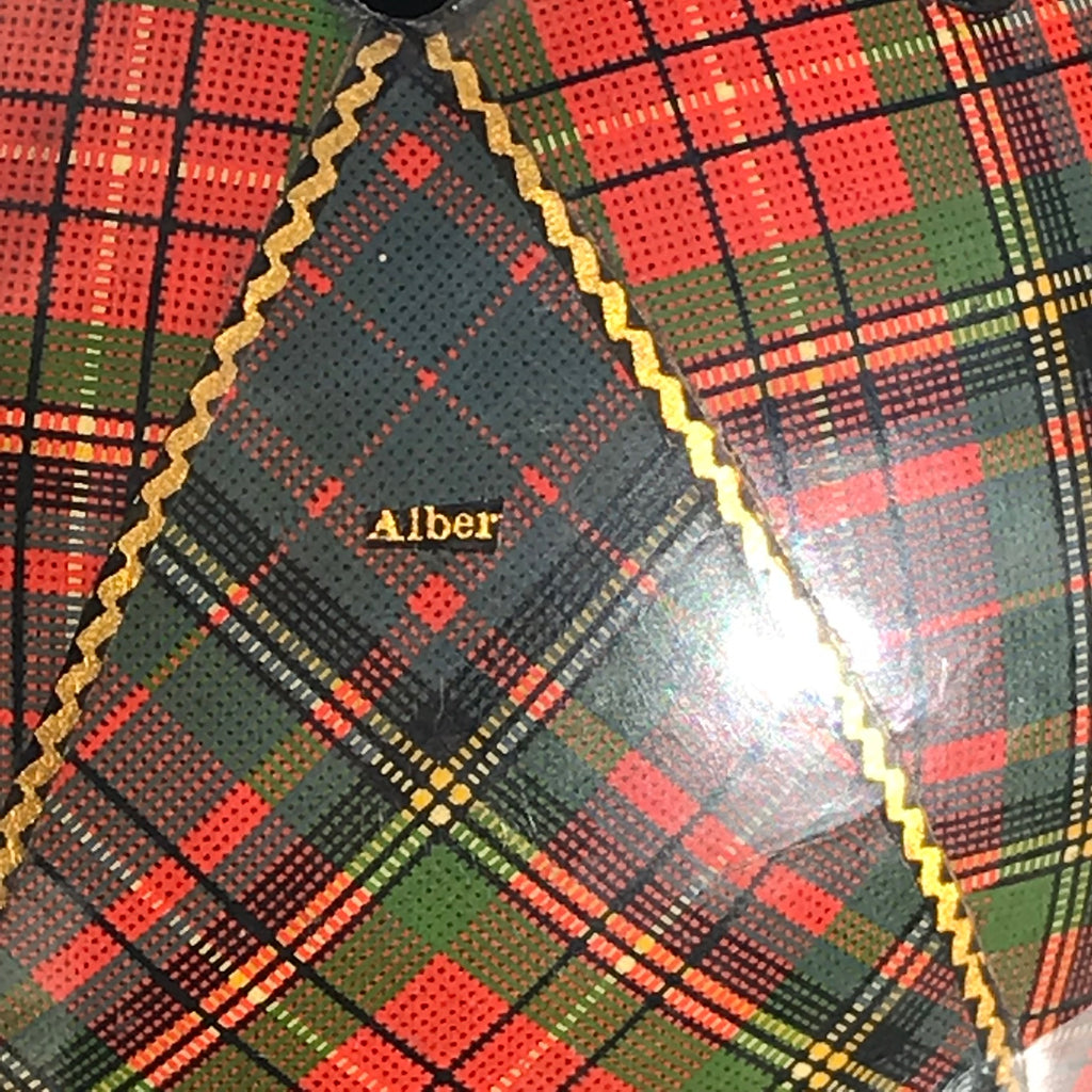 Antique Mauchline Ware Tartan String Box - Detail View - 3
