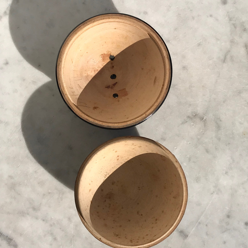 Antique Mauchline Ware Tartan String Box - Detail View - 5