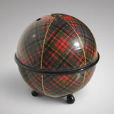 Antique Mauchline Ware Tartan String Box - Main View - 1