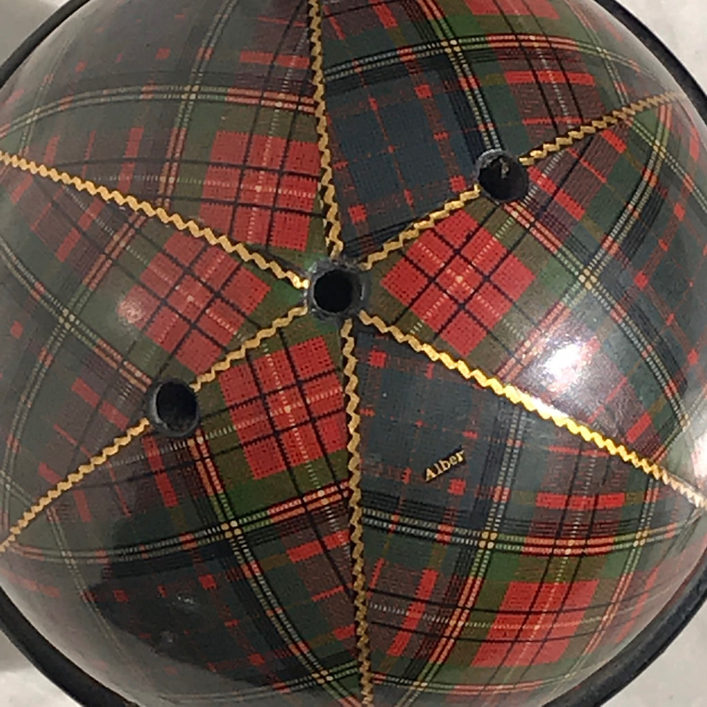 Antique Mauchline Ware Tartan String Box - Detail View - 2