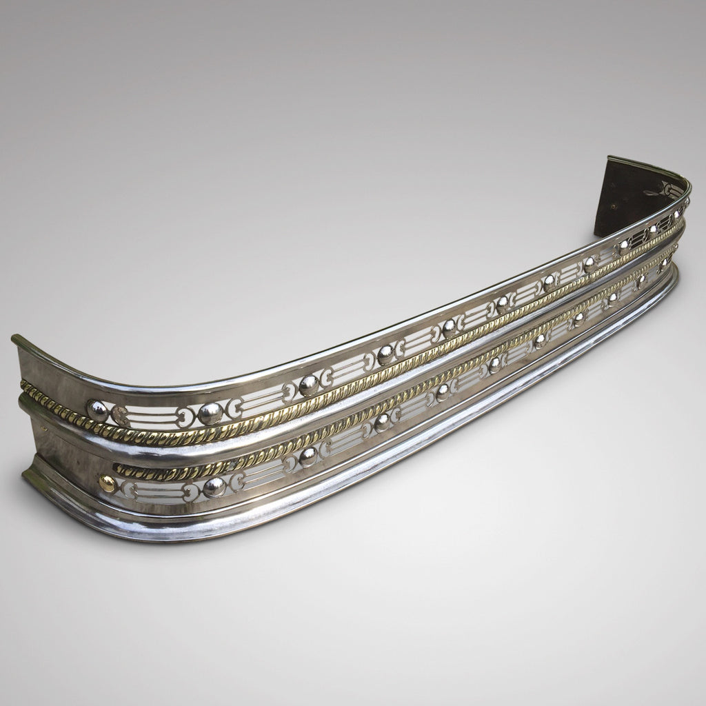 Georgian Steel and Brass Fender -Main View - 3