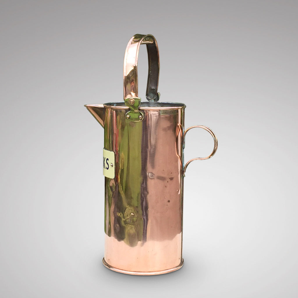 A Rare Copper Horlicks Advertising Jug - Main Side View - 2