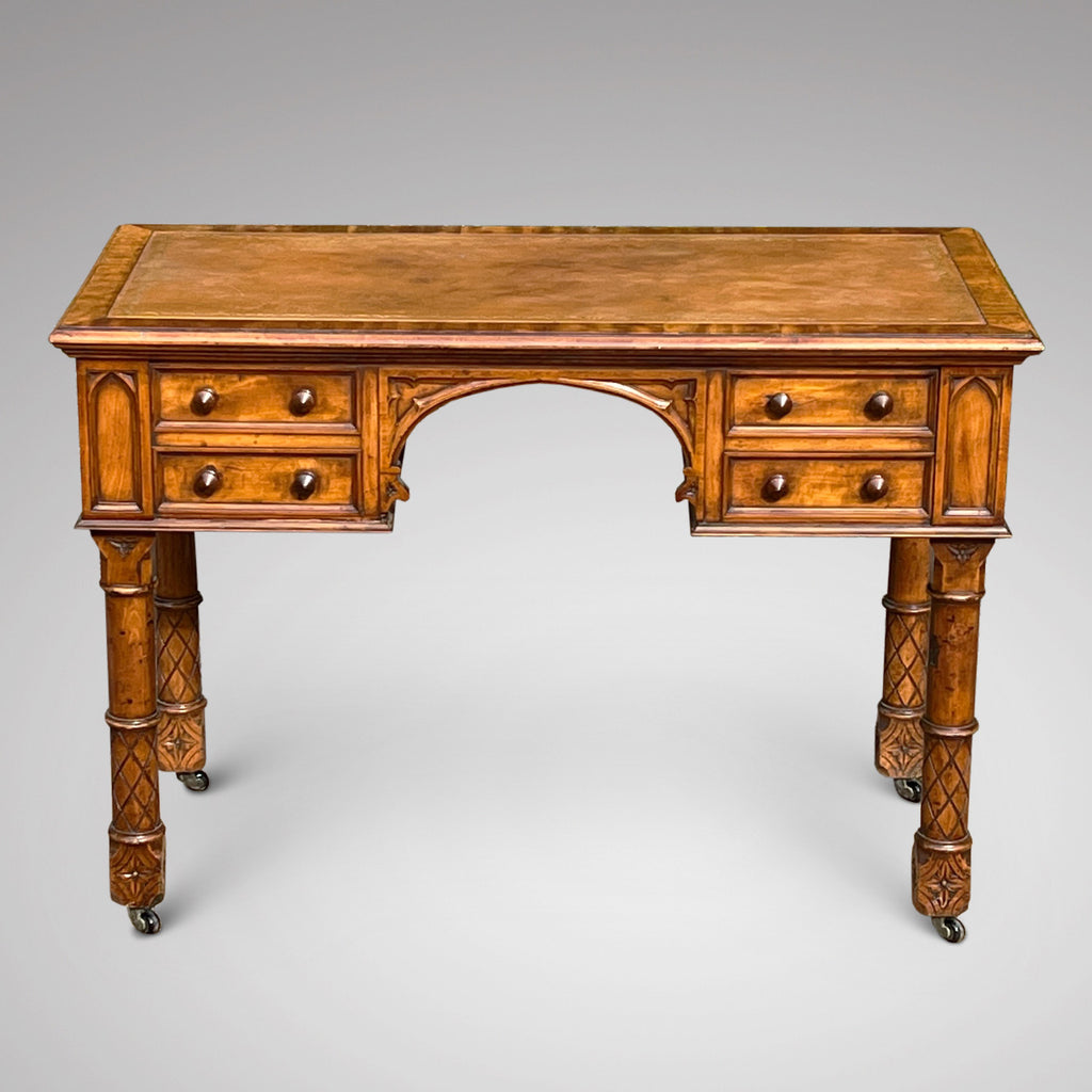 Aesthetic Period Walnut Desk - Main View - 2