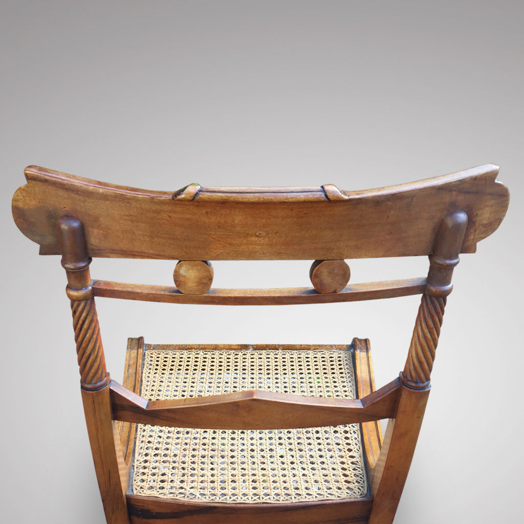 Set of 8 Regency Fruit Wood Dining Chairs - Hobson May Collection - 12