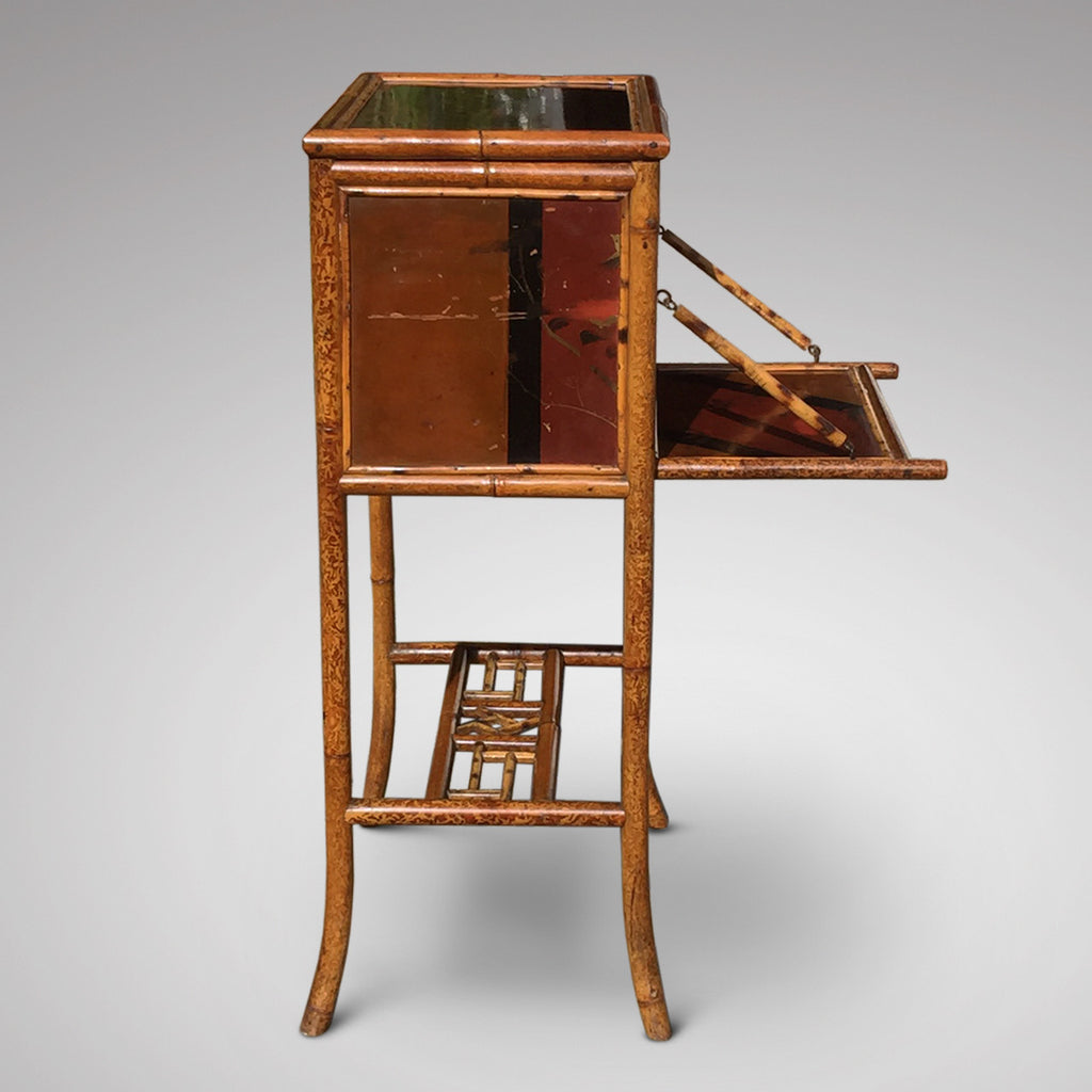 Victorian Lacquered Bamboo Sewing Table - Hobson May Collection - 4