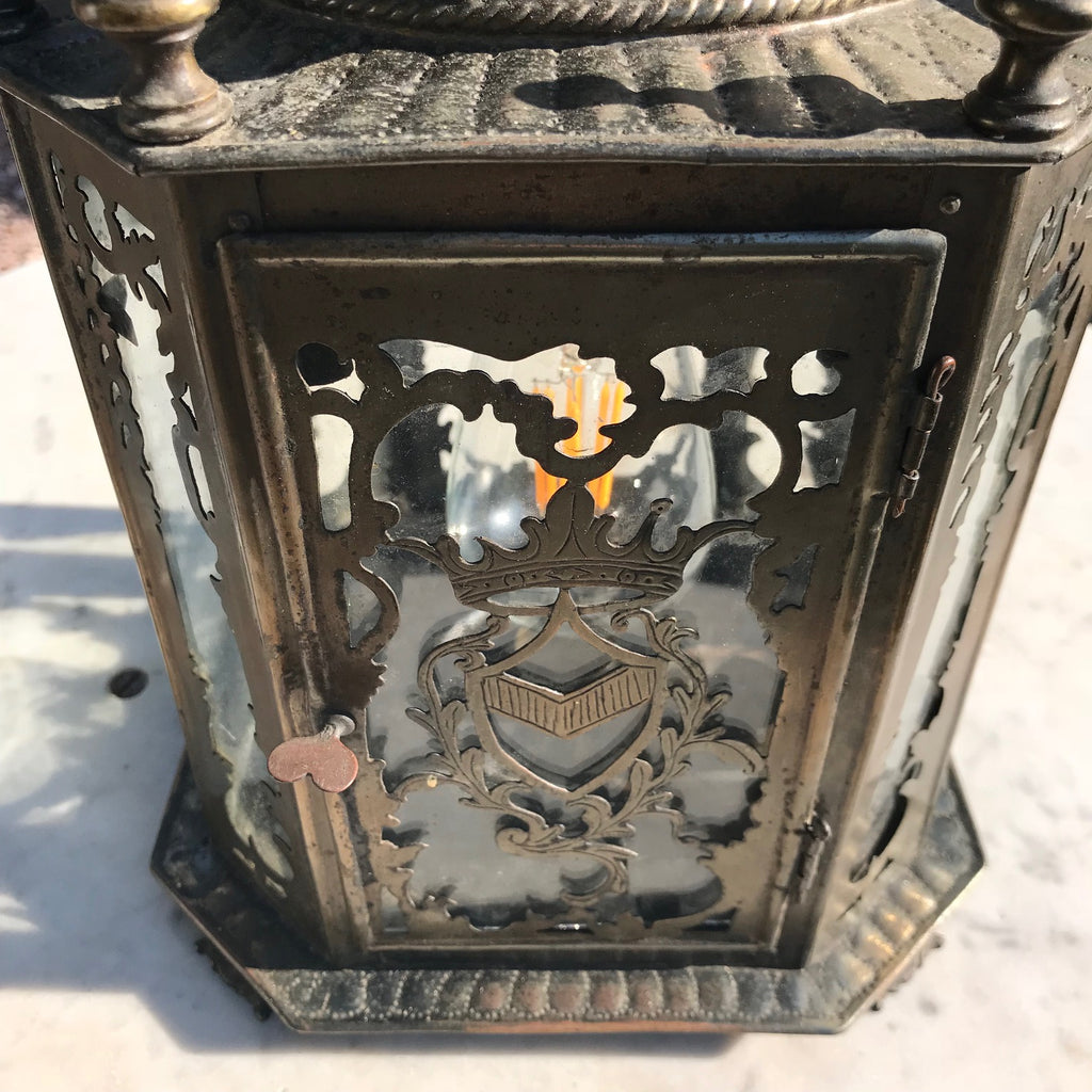 19th Century Dutch Octagonal Hall Lantern - Detail View - 3