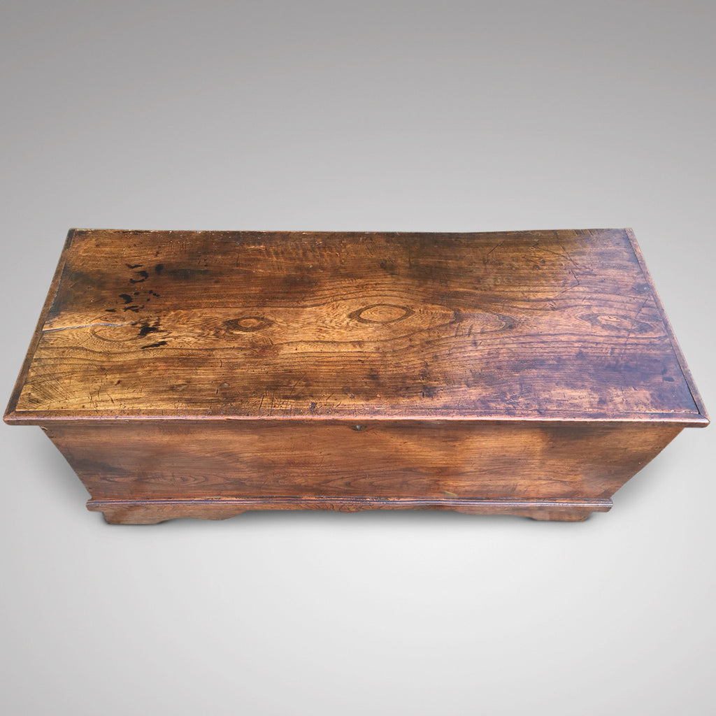 19th Century Elm Coffer - Top View - 3