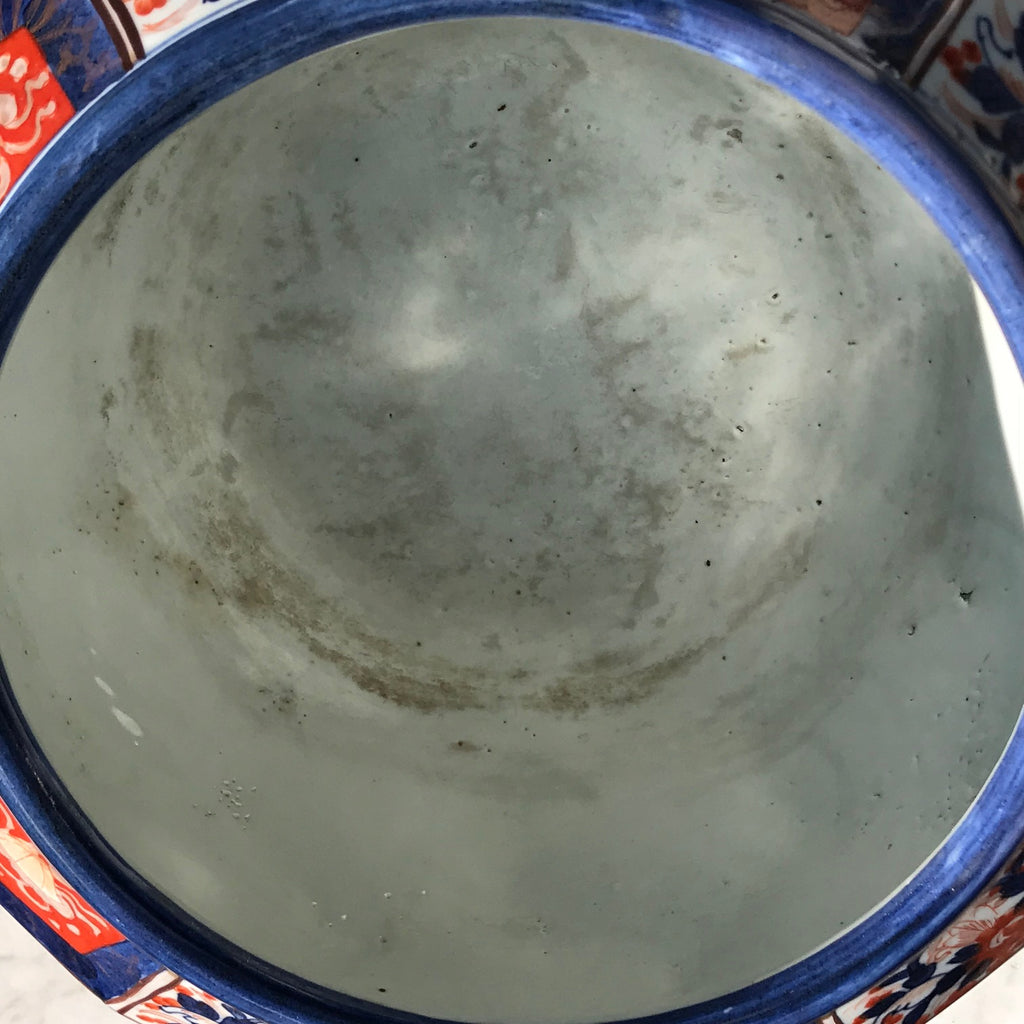 Large Meiji Period Hexagonal Jardiniere - Inside View - 7