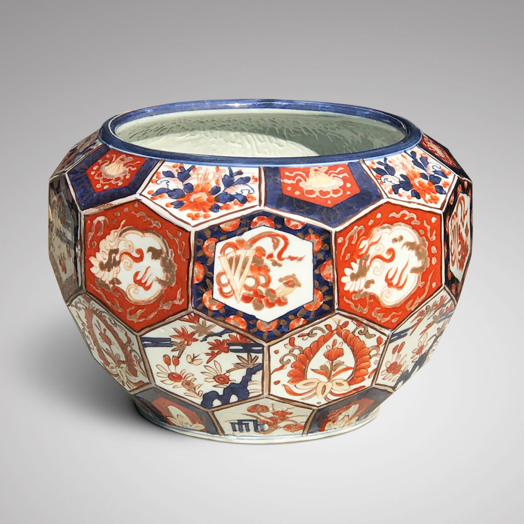 Large Meiji Period Hexagonal Jardiniere - Main View - 2