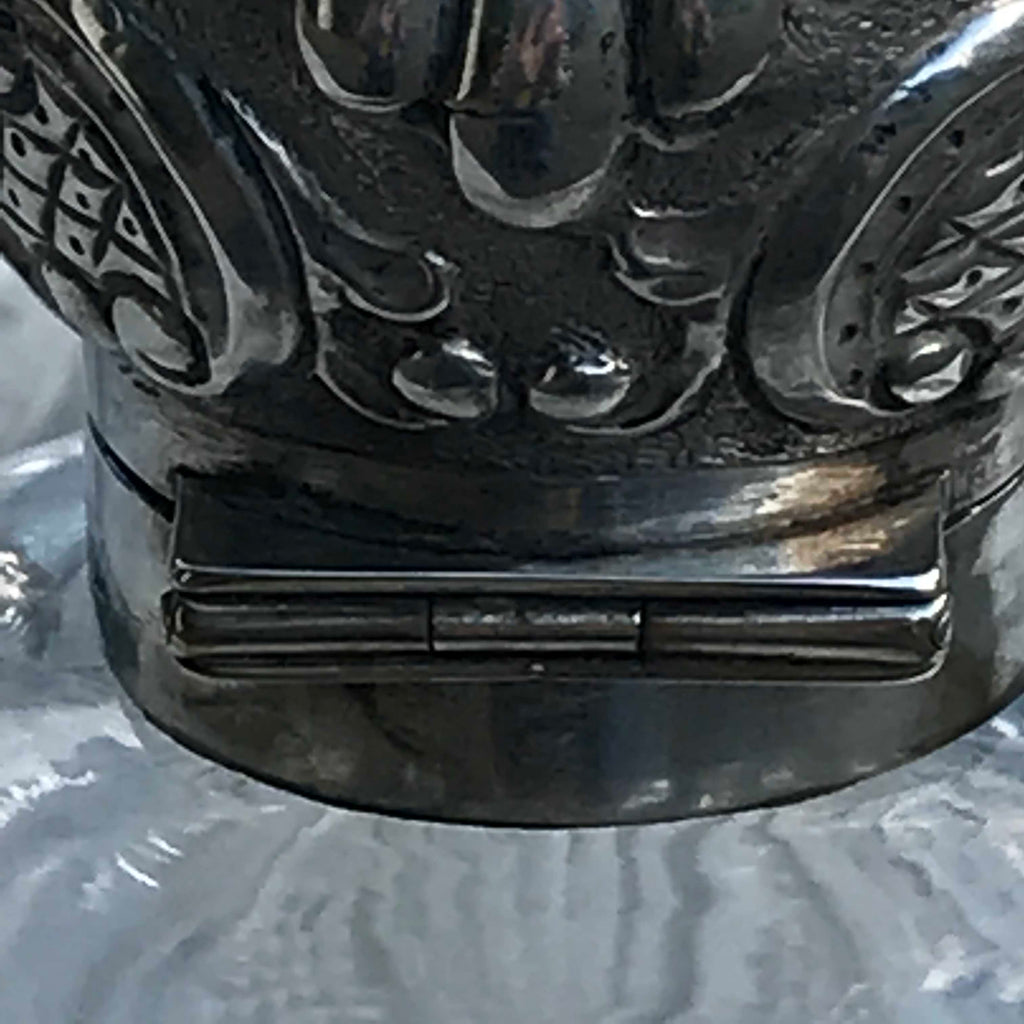 A Pair of Antique Silver Topped Scent Bottles