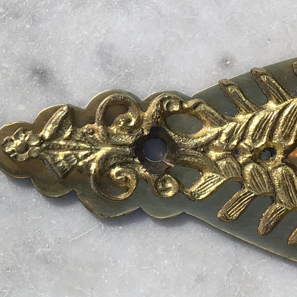 Pair of Victorian Brass Hat & Coat Hooks - Detail View - 5