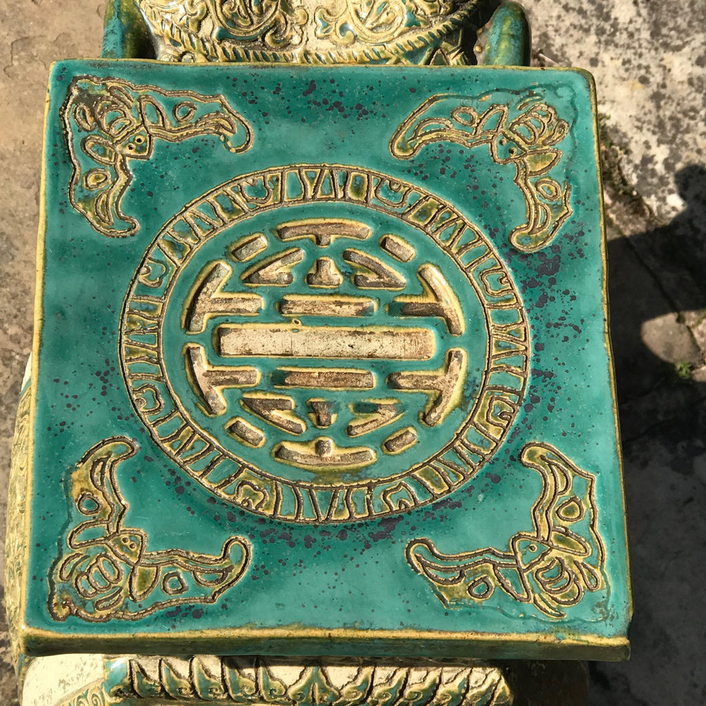 Early 20th Century Oriental Elephant Garden Seat - Seat View - 5