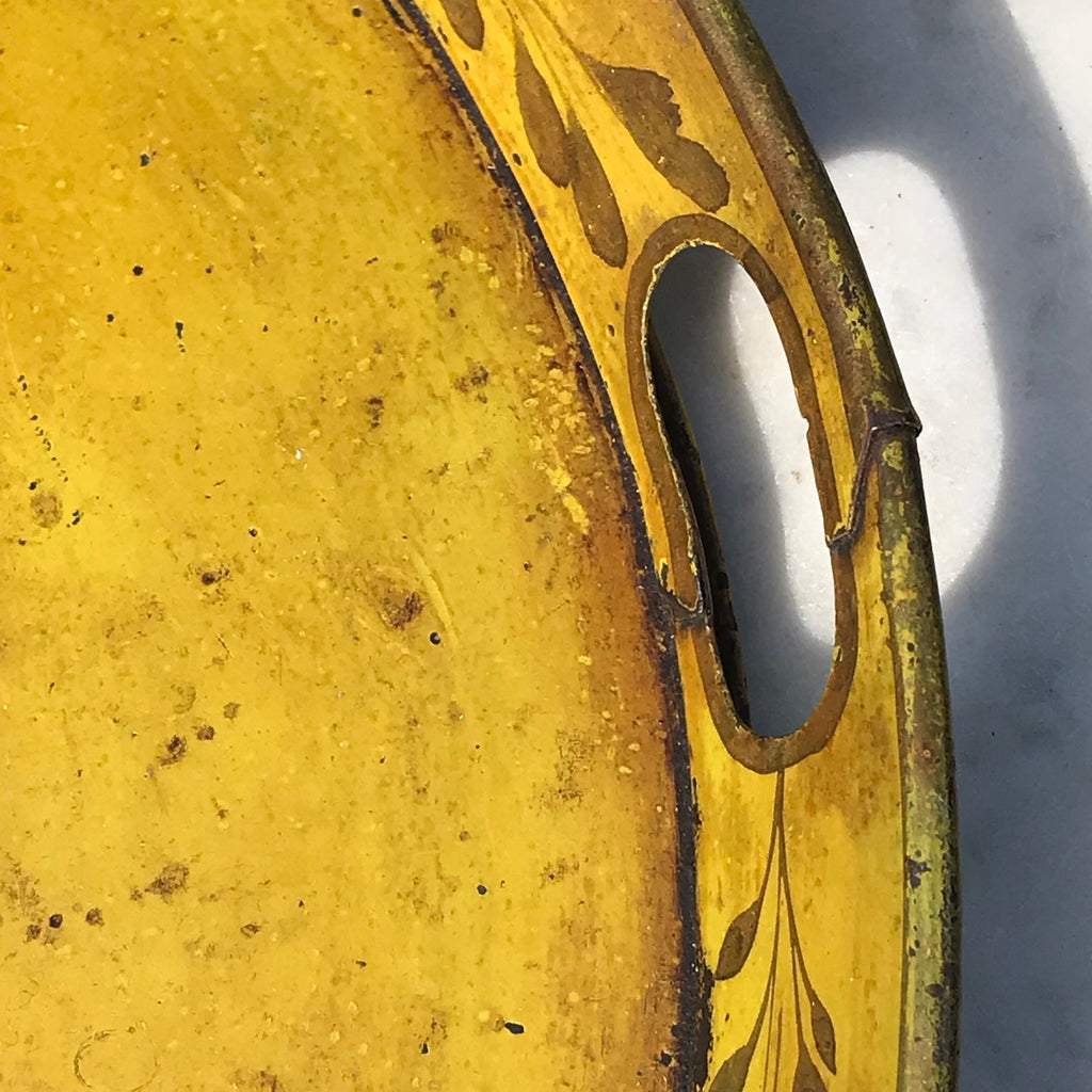19th Century Painted Toleware Tray - Detail View - 4