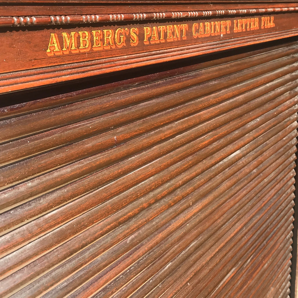 19th Century Amberg Mahogany Filing Cabinet - Detail View - 3