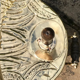 19th Century Brass Coal Scuttle - Detail Shovel View - 4