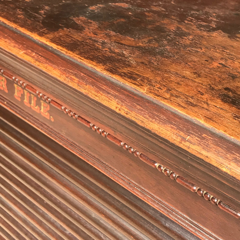 19th Century Amberg Mahogany Filing Cabinet - Detail View - 8