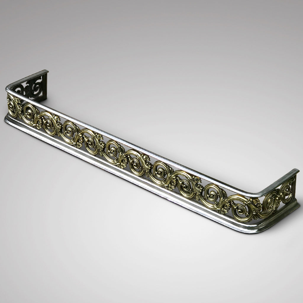 Regency Brass & Polished Steel Fender - Main View - 1