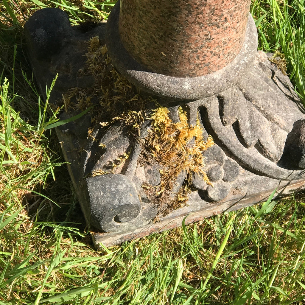 Victorian Marble & Sandstone Birdbath - Detail View - 3