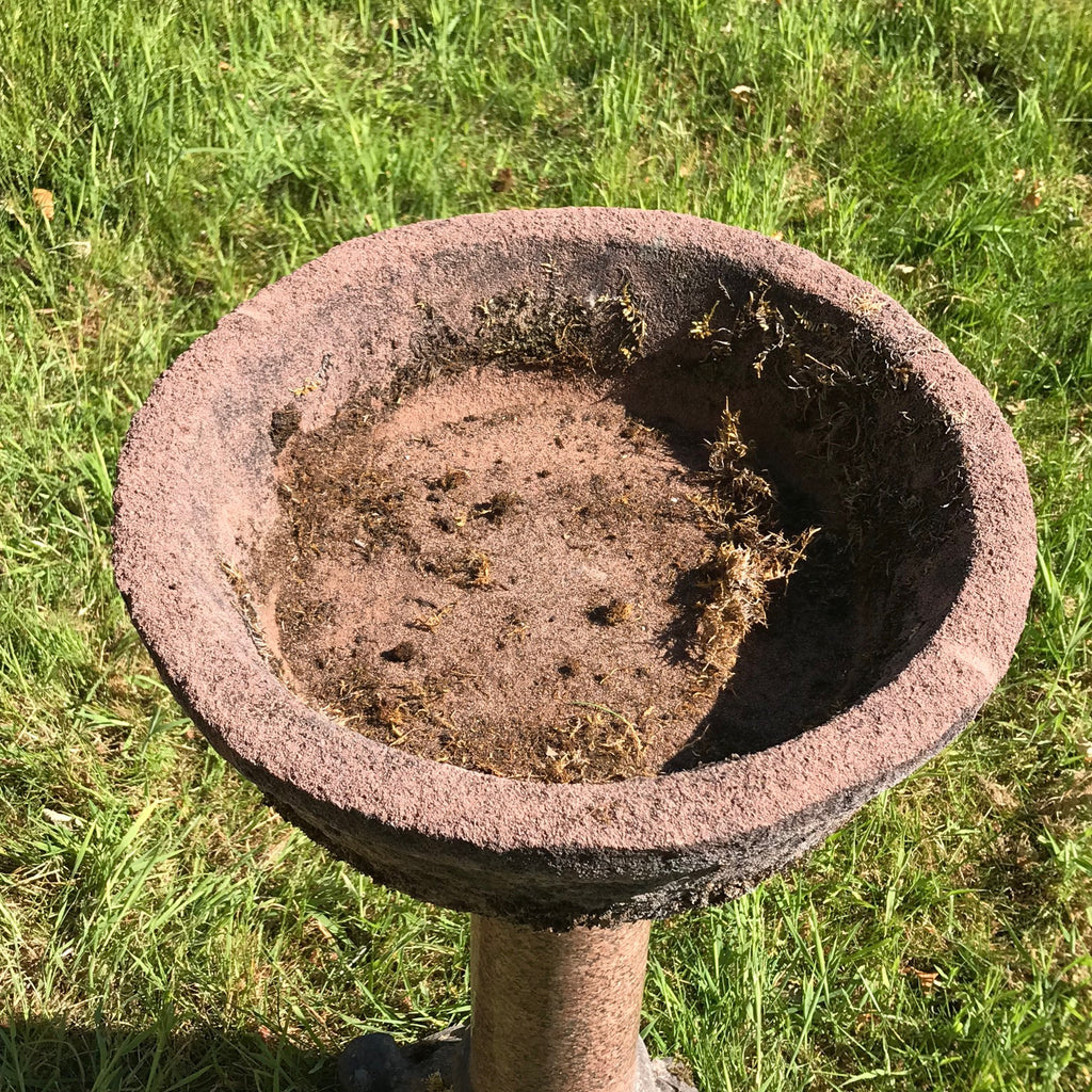 Victorian Marble & Sandstone Birdbath - Top View - 2